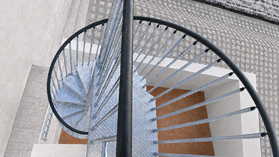 scala esterna per spazi ridotti